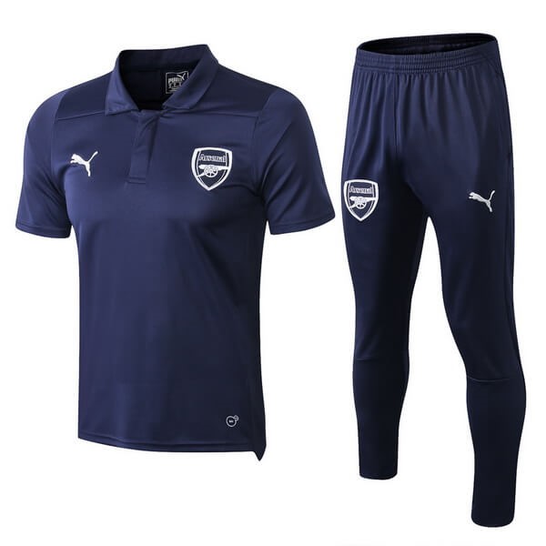 Polo Conjunto Completo Arsenal 2018-19 Azul Marino